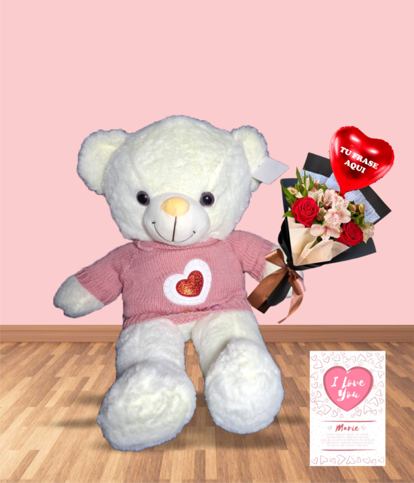 OSO CLÁSICO CON CHOMPA CORAZÓN