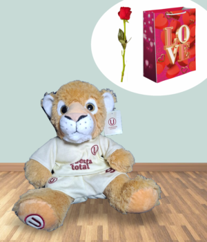 PELUCHE LEON UNIVERSITARIO MASCOTA OFICIAL UNIVERSITARIO