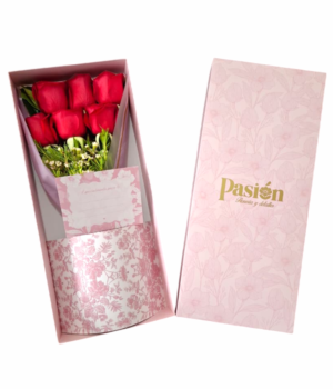 CAJA DE 6 ROSAS