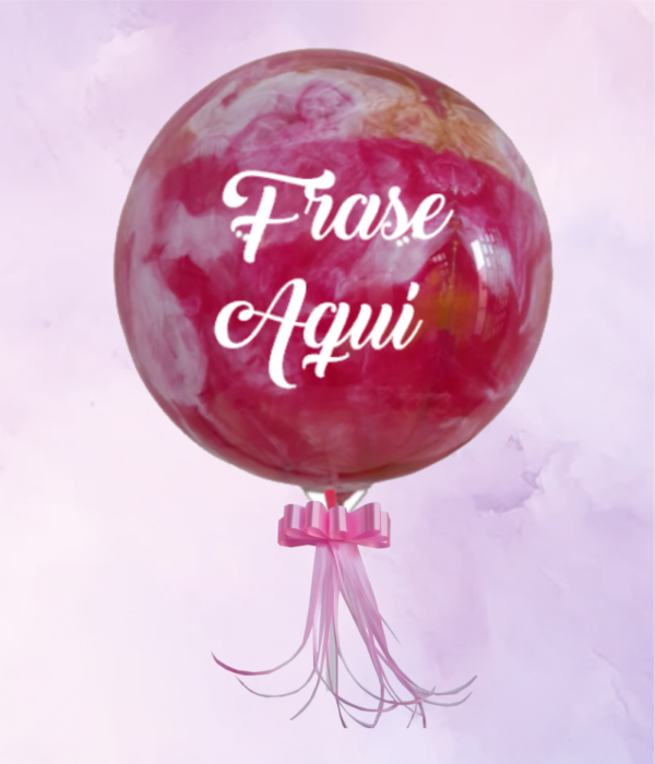 GLOBO BURBUJA CON PINTURA ACRÍLICA