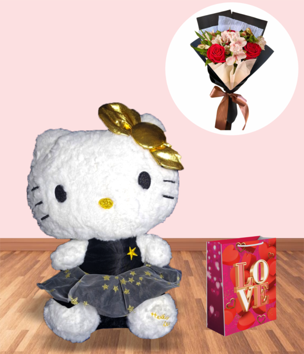 KITTY CON VESTIDO NEGRO