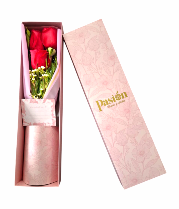 CAJA DE 3 ROSAS