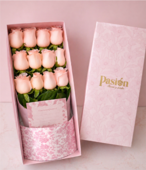 caja de 12 rosas CAJA DE 12 ROSAS