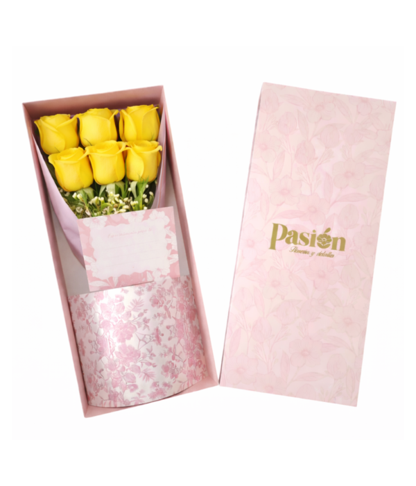 CAJA DE 6 ROSAS