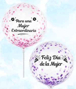 GLOBO BURBUJA #18 CON CONFETI