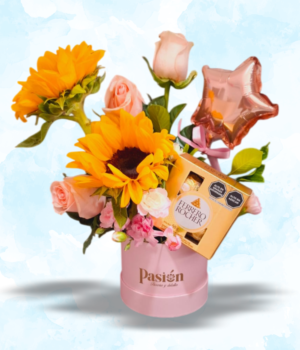 ramo box girasol BOX VERANO